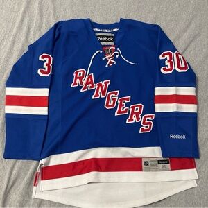 New York Rangers Henrik Lundqvist Jersey Medium Reebok